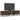 Tv-meubel 160x35x41 cm bewerkt hout metaal bruin eikenkleur