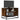 Tv-meubel 61x40x46 cm bewerkt hout metaal gerookt eikenkleurig