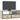 Tv-meubel 100x31x39,5cm bewerkt hout metaal sonoma eikenkleurig
