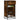Schoenenrek 48x38x97,5 cm bewerkt hout gerookt eikenkleurig