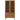 Vitrinekast MOLDE 90x35x175 cm massief grenenhout bruin