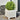 Plantenbakken 2 st 30x30x30 cm staal wit