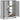Schoenenkast 75x38x97,5 cm bewerkt hout en metaal grijs sonoma