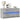 Tv-meubel met LED 100x34x50 cm bewerkt hout betongrijs