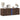 Tv-wandmeubel met LED-verlichting 100x31x35 cm bruin eikenkleur