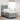 Boxspring bed met hoofdeinde Lichtgrijs 100 x 200 cm Stof