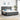 Boxspring bed met hoofdeinde Donkergrijs 200 x 200 cm Stof