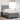 Boxspring bed met hoofdeinde Lichtgrijs 120 x 200 cm Stof
