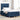 Boxspring bed met hoofdeinde Blauw 120 x 200 cm Stof