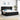 Boxspring bed met matras met hoofdeinde Zwart 200 x 200 cm Stof