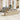 Tuin Eetset met kussen 6 pcs Beige en Grijs 100 x 55 x 73 cm