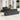 Tuin Eetset met kussen 6 pcs Zwart en Bruin 100 x 55 x 73 cm