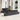 Tuin Eetset met kussen 8 pcs Zwart en Bruin 100 x 55 x 73 cm