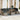 Tuin Eetset met kussen 8 pcs Grijs en Bruin 100 x 55 x 73 cm