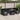 Tuin Eetset met kussen 8 pcs Zwart en Bruin 100 x 55 x 73 cm