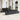 Tuin Eetset met kussen 9 pcs Zwart en Bruin 100 x 55 x 73 cm
