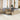 Tuin Eetset met kussen 9 pcs Beige en Grijs 100 x 55 x 73 cm