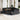 Tuin Eetset met kussen 9 pcs Zwart en Bruin 100 x 55 x 73 cm