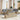 Tuin Eetset met kussen 9 pcs Beige en Grijs 100 x 55 x 73 cm