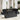 Tuin Eetset met kussen 9 pcs Zwart en Bruin 100 x 55 x 73 cm
