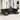 Tuin Eetset met kussen 10 pcs Zwart en Bruin 100 x 55 x 73 cm