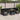 Tuin Eetset met kussen 8 pcs Zwart en Bruin 100 x 55 x 73 cm