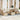 Tuin Eetset met kussen 8 pcs Beige en Crème 100 x 55 x 73 cm