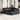 Tuin Eetset met kussen 9 pcs Zwart en Bruin 100 x 55 x 73 cm