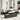 Tuin Eetset met kussen 9 pcs Zwart en Beige 100 x 55 x 73 cm