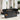 Tuin Eetset met kussen 9 pcs Zwart en Bruin 100 x 55 x 73 cm