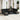 Tuin Eetset met kussen 10 pcs Zwart en Bruin 100 x 55 x 73 cm