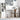 Bureau Wit 80 x 40 x 76 cm Bewerkt hout