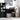 Bureau Zwart eiken 80 x 50 x 76 cm Bewerkt hout