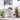 Bureau met plank met opslag Wit 106 x 40 x 88.5 cm Bewerkt hout