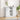 Dressoir met LED -striplichten Wit 90 x 32 x 75 cm Bewerkt hout