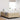 Boxspring bed Lichtgrijs en wit. 203 x 120 x 60 cm