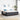 Boxspring bed Donkergrijs en Wit 203 x 200 x 60 cm