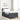 Boxspring bed Donkergrijs en Wit 203 x 80 x 88 cm Katoenen stof
