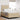Boxspring bed Lichtgrijs en wit. 203 x 120 x 128 cm