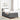 Boxspring bed Lichtgrijs en wit. 203 x 80 x 88 cm Katoenen stof