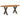 Eettafel 200x100x74 cm ovaal massief eikenhout lichtbruin