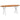Eettafel 200x100x74 cm ovaal massief eikenhout lichtbruin