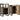 Badkamermeubelset met plank 2 pcs Bruin Massief ruw mango hout