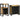 Badkamermeubelset met plank 2 pcs Bruin Massief ruw mango hout