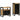 Badkamermeubelset met plank 2 pcs Bruin Massief Mango Hout