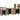 Badkamermeubelset met plank 3 pcs Bruin Massief Mango Hout
