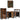Badkamermeubelset 4 pcs Multikleur Massief gerecycled hout
