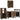 Badkamermeubelset 4 pcs Multikleur Massief gerecycled hout
