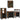Badkamermeubelset 4 pcs Multikleur Massief gerecycled hout