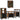 Badkamermeubelset 4 pcs Multikleur Massief gerecycled hout